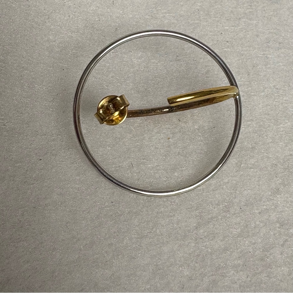 CHARLOTTE CHESNAIS Saturn M Earrings Gold Vermeil Sterling Silver - Picture 5 of 16